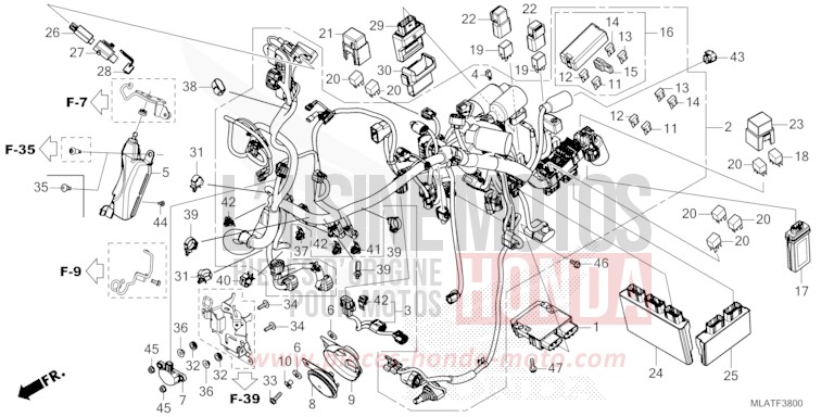 FAISCEAU DES FILS de CMX 1100 "Rebel" MAT BETA SILVER METALLIC (NHC08) de 2026
